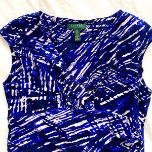 NEW - Lauren by Ralph Lauren - Machine washable!  Cap sleeve dress - Sz 14